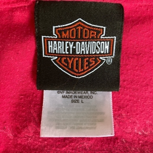 Woman's Harley-Davidson Pink Tee  shirt Size Large Daphne Alabama - Picture 7 of 10